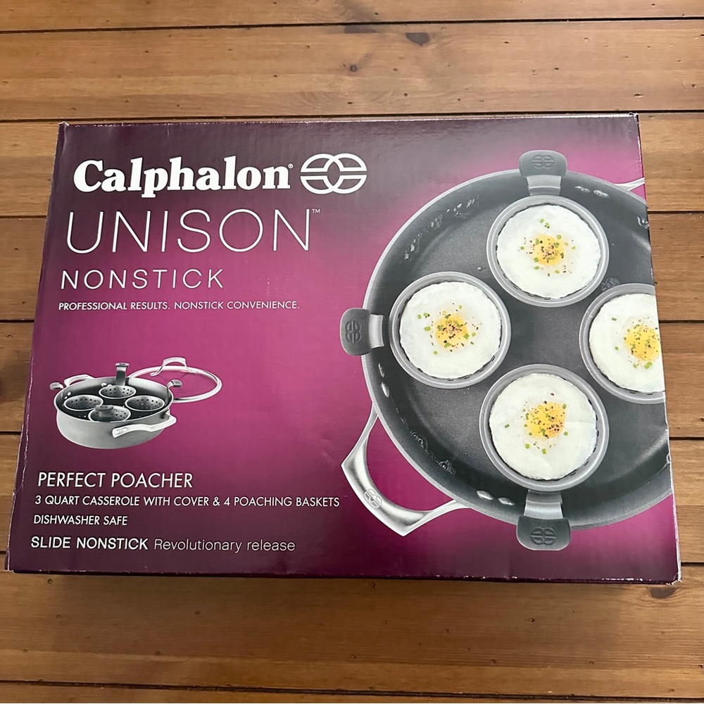Calphalon Unison Nonstick Perfect Poacher 3QT NWB